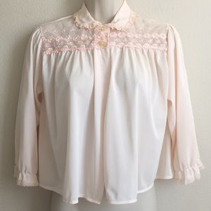 🌶3 for $20 Philmaid 🍑 Peach Pajama Top Vintage 32/34